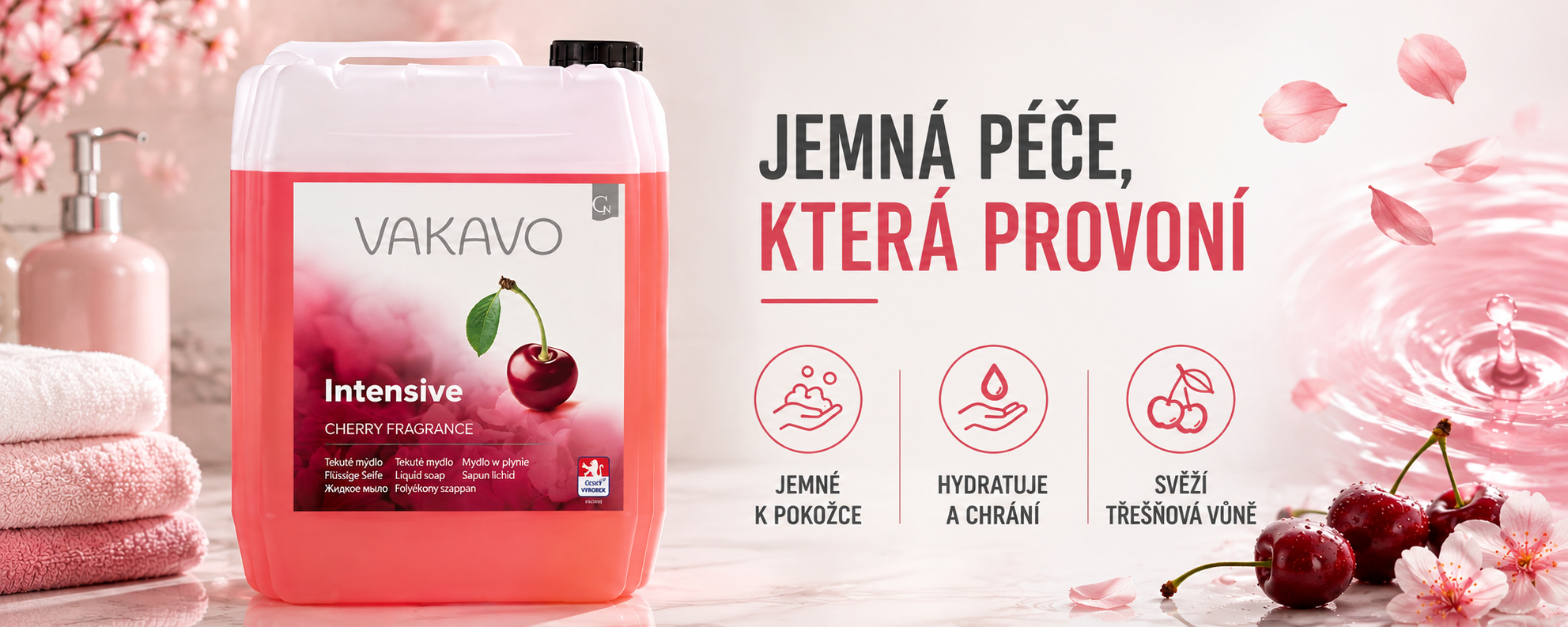 vakavo mydlo cherry banner